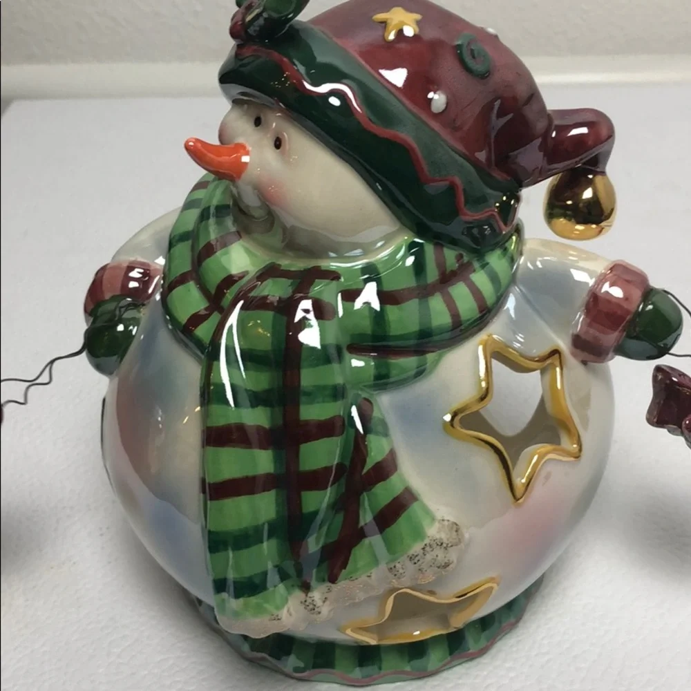 Snowman Candle Holder